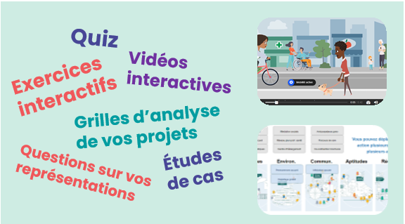 Activités interactives du e-parcours Promotion de la Santé